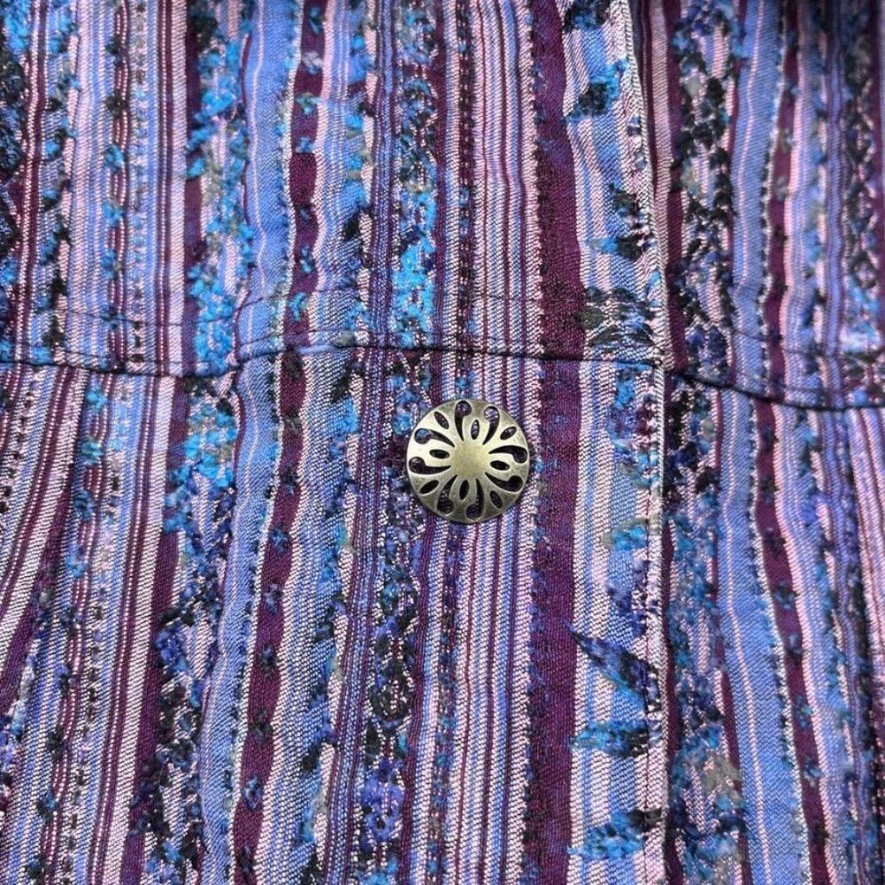 Reversible Embroidered Button Front Jacket‎ Women… - image 4